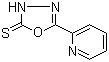 structure of CAS# 3690-47-9, 5-(2-Pyridinyl)-1,3,4-oxadiazole-2(3H)-thione