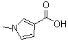 structure of CAS# 36929-61-0, 1-甲基-1H-吡咯-3-羧酸