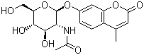 structure of CAS# 37067-30-4, 4-甲基香豆素-2-乙酰氨基-2-脱氧-beta-D-吡喃葡萄糖苷