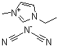 structure of CAS# 370865-89-7, 1-乙基-3-甲基咪唑鎓二氰胺盐