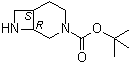 structure of CAS# 370882-99-8, tert-Butyl (1R,6S)-3,8-diazabicyclo[4.2.0]octane-3-carboxylate