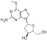 CAS # 37113-42-1, 2'-Deoxy-6-S-methyl-6-thioguanosine, NSC 168219, 9-(2-Deoxy-beta-D-erythro-pentofuranosyl)-6-(methylthio)-9H-purin-2-amine