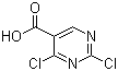 structure of CAS# 37131-89-8, 2,4-二氯嘧啶-5-羧酸