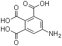 1-Aminobenzene-3,4,5-tricarboxylic acid molecular structure (CAS 37141-01-8)