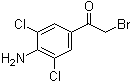 CAS # 37148-47-3, 1-(4-Amino-3,5-dichlorophenyl)-2-bromoethanone, 4-Amino-3,5-dichlorophenacyl bromide, 4-Amino-omega-bromo-3',5'-dichloroacetophenone