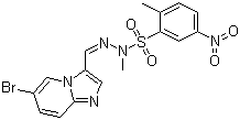 CAS # 372196-67-3, PIK 75, 2-Methyl-5-nitro-1-benzenesulfonic acid 2-[(6-bromoimidazo[1,2-a]pyridin-3-yl)methylene]-1-methylhydrazide