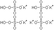 structure of CAS# 37222-66-5, Potassium peroxomonosulfate
