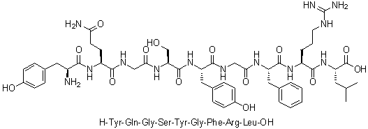 CAS 登录号：372517-45-8, L-酪氨酰-L-谷氨酰胺酰甘氨酰-L-丝氨酰-L-酪氨酰甘氨酰-L-苯丙氨酰-L-精氨酰-L-亮氨酸