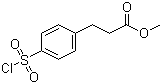 structure of CAS# 374537-95-8, 3-(4-磺酰氯)苯丙酸甲酯