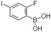structure of CAS# 374790-98-4, (2-氟-4-碘苯基)硼酸