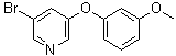 CAS # 374935-00-9, 3-Bromo-5-(3-methoxyphenoxy)pyridine