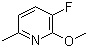 structure of CAS# 375368-80-2, 3-Fluoro-2-methoxy-6-picoline