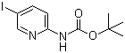 CAS # 375853-79-5, tert-Butyl 5-iodopyridin-2-ylcarbamate, 2-(Boc-amino)-5-iodopyridine, (5-Iodo-pyridin-2-yl)carbamic acid tert-butyl ester