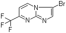 structure of CAS# 375857-65-1, 3-溴-7-(三氟甲基)咪唑并[1,2-a]嘧啶