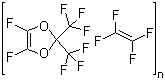 structure of CAS# 37626-13-4, 4,5-Difluoro-2,2-bis(trifluoromethyl)-1,3-dioxole polymer with 1,1,2,2-tetrafluoroethene