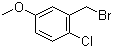 structure of CAS# 3771-13-9, 2-(Bromomethyl)-1-chloro-4-methoxybenzene