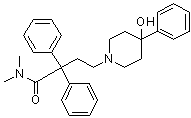 4-Hydroxy-N,N-dimethyl-alpha,alpha,4-triphenyl-1-piperidinebutanamide molecular structure (CAS 37743-41-2)