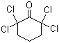 structure of CAS# 3776-30-5, 2,2,6,6-Tetrachlorocyclohexanone