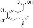 structure of CAS# 37777-90-5, 2-(4,5-二氯-2-硝基苯基)乙酸