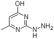 structure of CAS# 37893-08-6, 2-肼基-6-甲基嘧啶-4-醇