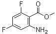 structure of CAS# 379228-57-6, 2-氨基-4,6-二氟苯甲酸甲酯