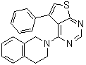 CAS # 379243-31-9, 1,2,3,4-Tetrahydro-2-(5-phenylthieno[2,3-d]pyrimidin-4-yl)isoquinoline