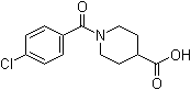 structure of CAS# 379724-54-6, 1-(4-Chlorobenzoyl)-4-piperidinecarboxylic acid