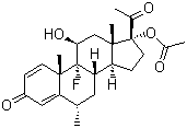 CAS # 3801-06-7, Eflone, Fluorometholone acetate, 9-Fluoro-11b,17-dihydroxy-6a-methylpregna-1,4-diene-3,20-dione 17-acetate