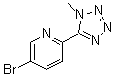 structure of CAS# 380380-63-2, 2-(1-Methyl-5-tetrazolyl)-5-bromopyridine