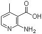 structure of CAS# 38076-82-3, 2-氨基-4-甲基吡啶-3-甲酸