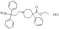 structure of CAS# 3810-80-8, 地芬诺酯盐酸盐