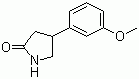 structure of CAS# 38175-34-7, 4-(3'-Methoxyphenyl)-2-pyrrolidinone