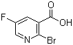structure of CAS# 38186-89-9, 2-溴-5-氟吡啶-3-羧酸