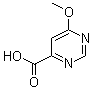 structure of CAS# 38214-45-8, 6-甲氧基-4-嘧啶羧酸