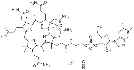 CAS 登录号：38218-55-2, 维生素B12-d-羧酸