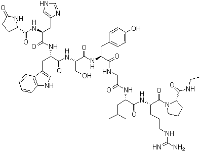 CAS 登录号：38234-21-8, 夫替瑞林, 黄体生成激素释放因子
