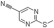 structure of CAS# 38275-43-3, 2-(Methylthio)pyrimidine-5-carbonitrile