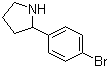 structure of CAS# 383127-22-8, 2-(4-溴苯基)吡咯烷