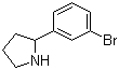 structure of CAS# 383127-79-5, 2-(3-溴苯基)吡咯烷