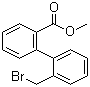 structure of CAS# 38399-65-4, 2'-(Bromomethyl)-[1,1'-biphenyl]-2-carboxylic acid methyl ester