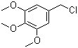CAS # 3840-30-0, 3,4,5-Trimethoxybenzyl chloride, 5-(Chloromethyl)-1,2,3-trimethoxybenzene