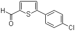 CAS # 38401-71-7, 5-(4-Chlorophenyl)-2-thiophenecarbaldehyde, 5-(4-Chlorophenyl)thiophene-2-carbaldehyde, 5-(4-Chlorophenyl)thiophene-2-carboxaldehyde