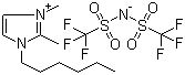 1-Hexyl-2,3-dimethylimidazolium bis(trifluoromethanesulfonyl)imide molecular structure (CAS 384347-22-2)