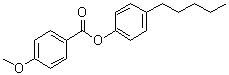 structure of CAS# 38444-13-2, 4-Amylphenyl 4'-methoxybenzoate