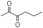 structure of CAS# 3848-24-6, 2,3-Hexanedione