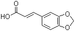 structure of CAS# 38489-76-8, (2E)-3-(1,3-苯并二氧杂环戊-5-基)-2-丙烯酸