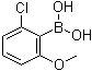 structure of CAS# 385370-80-9, 2-氯-6-甲氧基苯硼酸