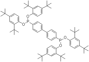 CAS 登录号：38613-77-3, 抗氧化剂 THP-EPQ, 4,4'-[1,1'-联苯基]亚基二膦酸-四[2,4-二叔丁苯基]酯
