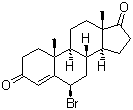 CAS 登录号：38632-00-7, 6-溴雄酮, 6-溴雄烯二酮, 6-溴雄烯酮