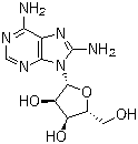 structure of CAS# 3868-33-5, 8-Aminoadenosine